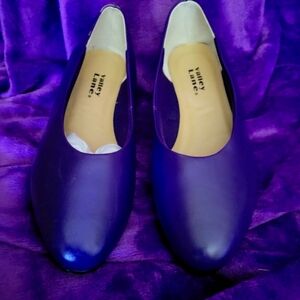 Vallley Lane Purple Leather Pumps 7.5 WW NIB